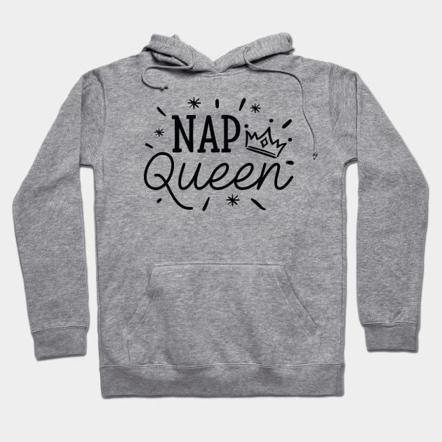 Nap Queen Hoodie by LuckyFoxDesigns